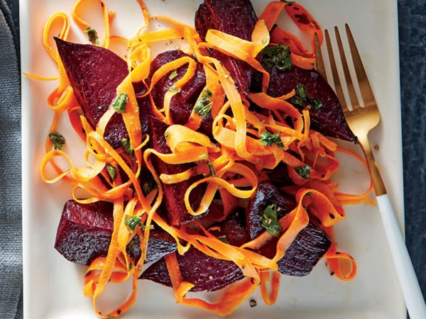 Buttered beet and carrot sauté