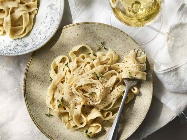 Buttered noodles with Parmesan (Pasta in bianco)