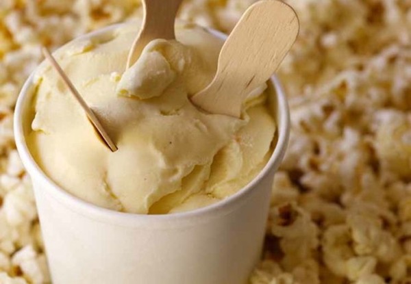 Buttered popcorn gelato