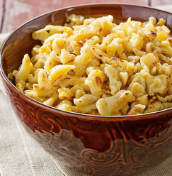 Buttered spaetzle