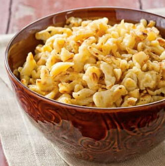 Buttered spaetzle