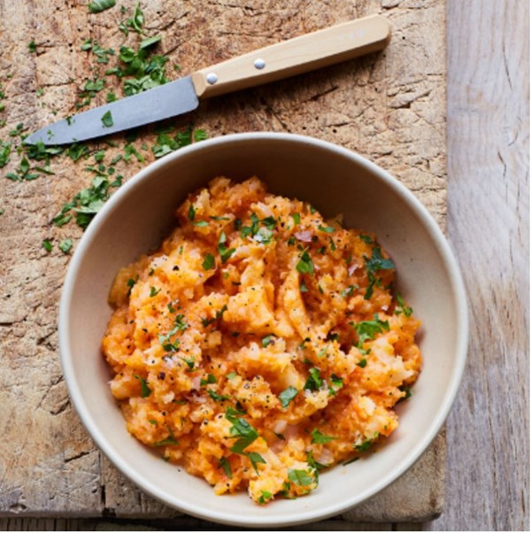 Buttered turnip and carrot mash