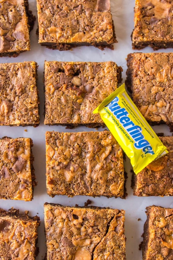 Butterfinger brownies