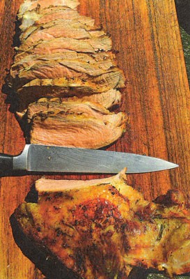 Butterflied leg of lamb