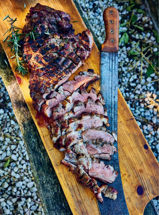 Butterflied leg of lamb with next-level marinade