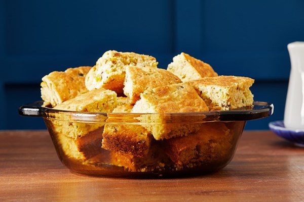 Buttermilk and scallion Jiffy cornbread