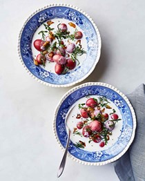 Buttermilk and steamed potato soup