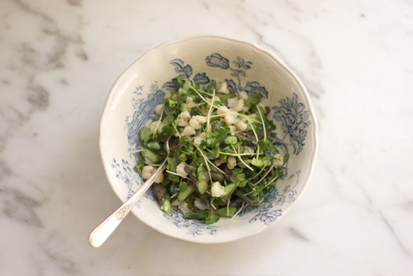 Buttermilk asparagus salad