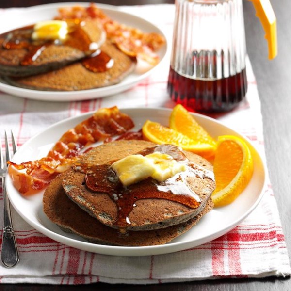 Buttermilk buckwheat pancakes