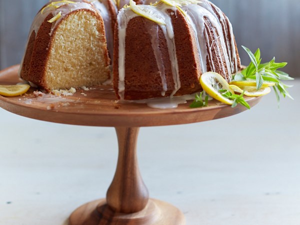 Buttermilk bundt cake with lemon glaze [Colleen Cruze Bhatti]