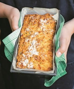 Buttermilk, cheddar and chive bread