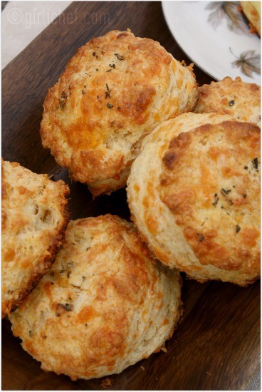 Buttermilk cheddar biscuits