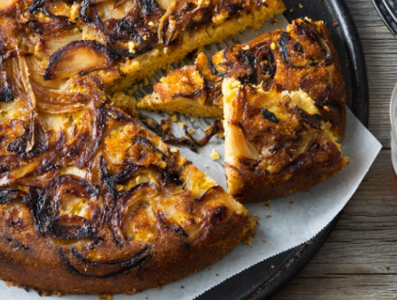 Buttermilk cornbread with Vidalia onions