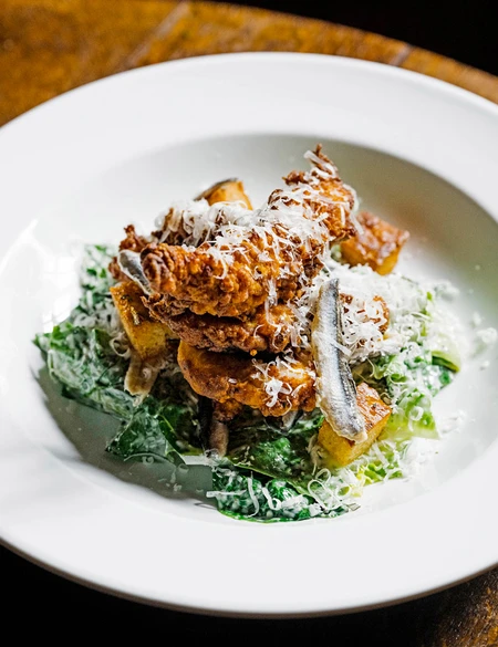 Buttermilk fried chicken Caesar (Dean Freckleton)