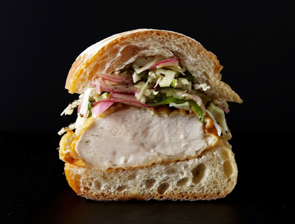 Buttermilk fried chicken sandwich