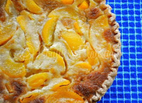 Buttermilk peach pie
