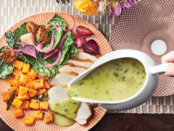 Buttermilk-poblano gravy