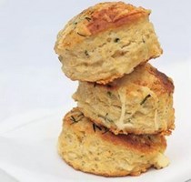 Buttermilk scones with Cheshire cheese and chives