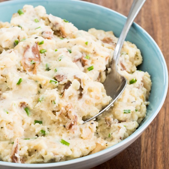 Buttermilk smashed red potatoes