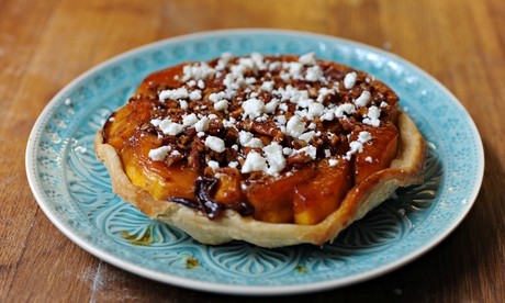 Buttermilk squash tarte Tatin with feta