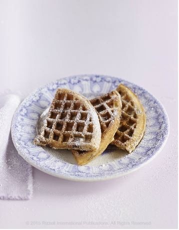 Buttermilk waffles with chocolate chips