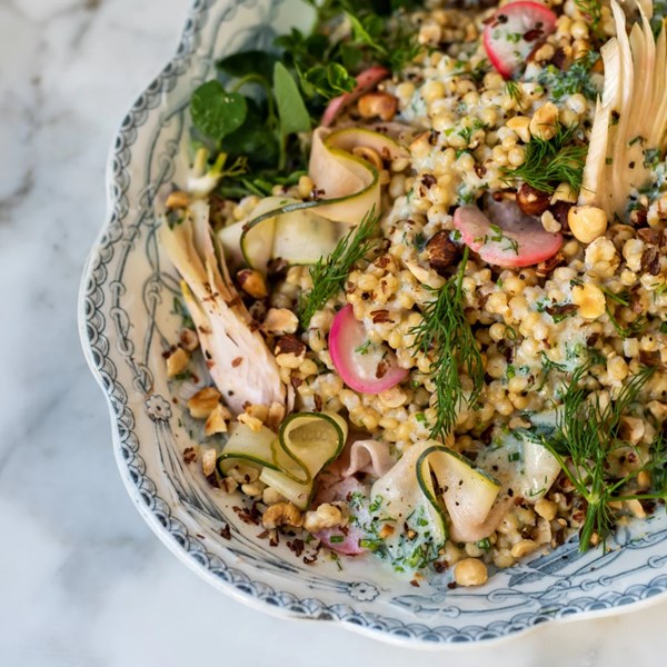 Buttermilk White Sonora berry salad