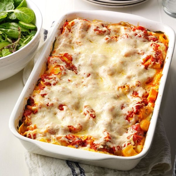 Butternut & portobello lasagna