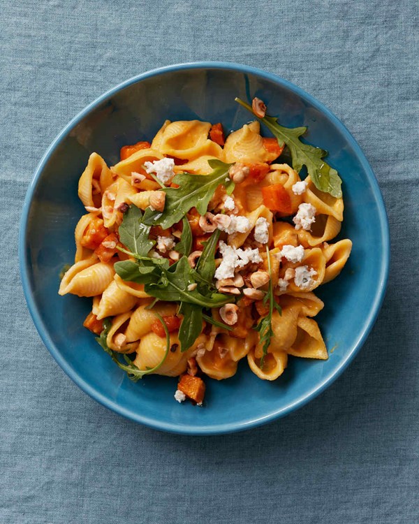 Butternut-and-Boursin shells
