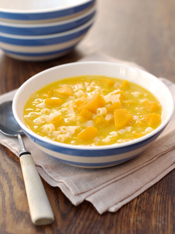 Butternut and pasta soup