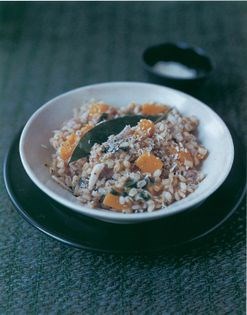 Butternut, barley and Parmesan risotto