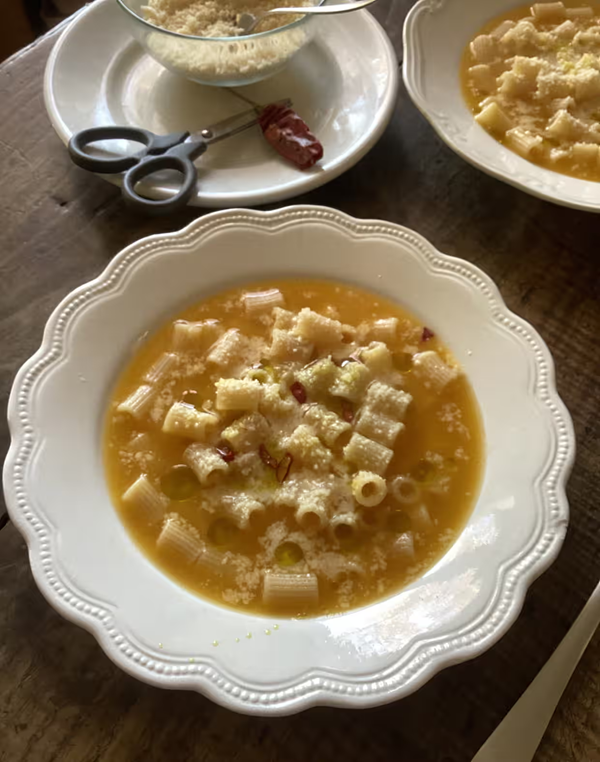 Butternut broth and pastina