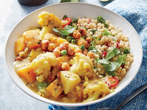 Butternut-cauliflower coconut curry