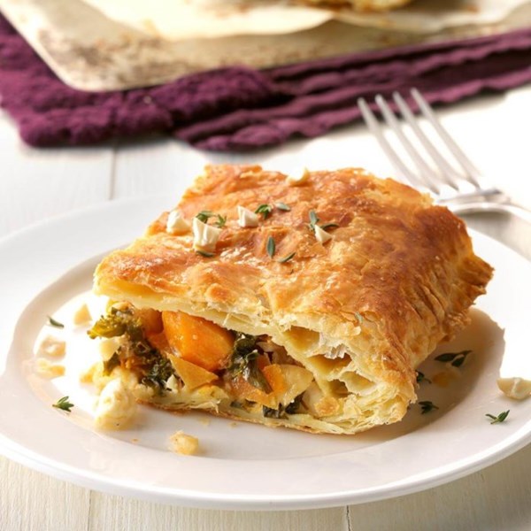 Butternut, kale & cashew squares