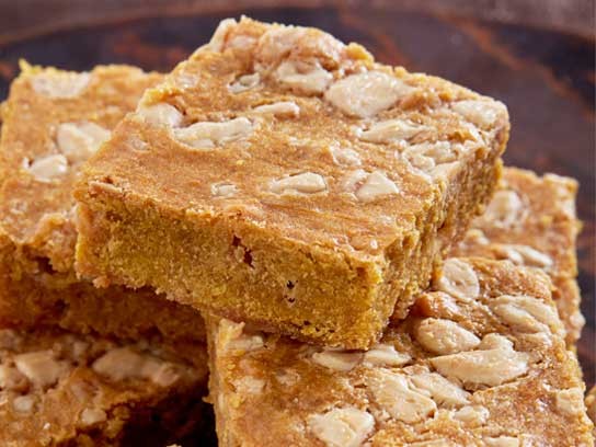 Butternut-maple blondies