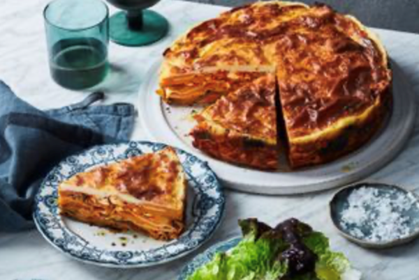 Butternut pumpkin lasagne pie
