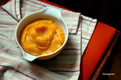 Butternut purée with maple syrup