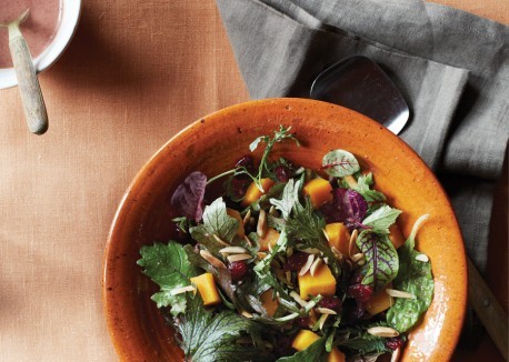 Butternut salad with cranberry vinaigrette