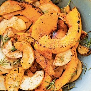 Butternut squash & pears with rosemary