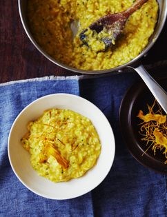 Butternut squash & saffron risotto