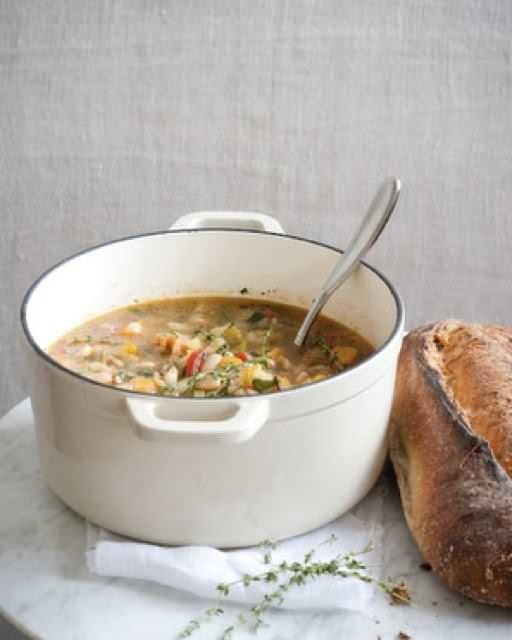 Butternut squash + white bean stew