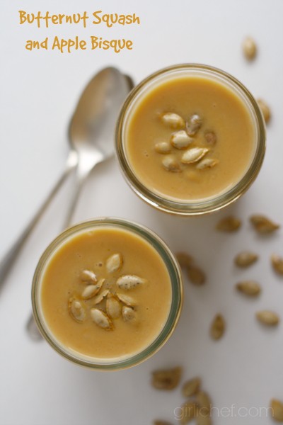 Butternut squash and apple bisque