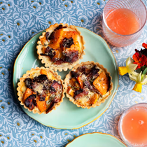 Butternut squash and crisp pancetta tarts