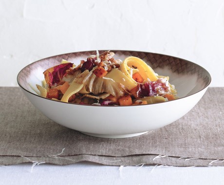 Butternut squash and radicchio pappardelle