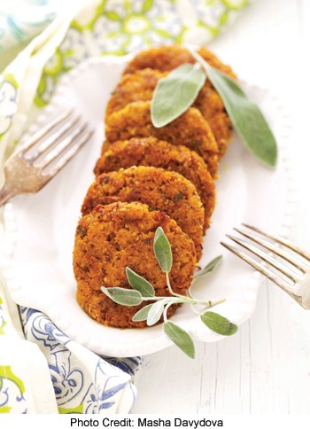 Butternut squash and sage fritters