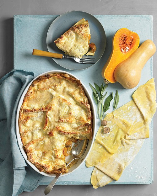 Butternut squash and sage lasagna