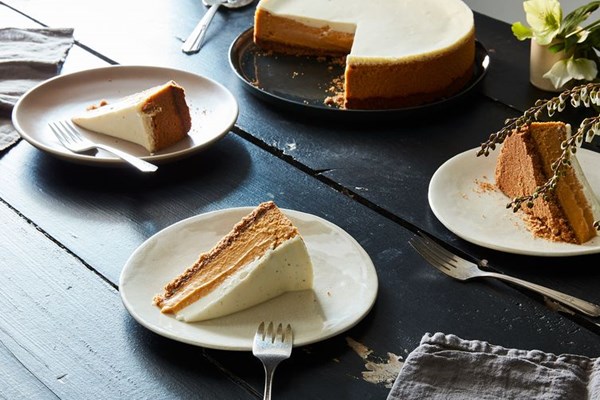 Butternut squash and spice cheesecake