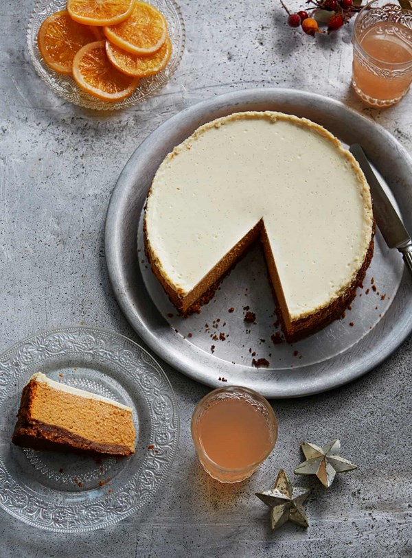 Butternut squash and spice cheesecake