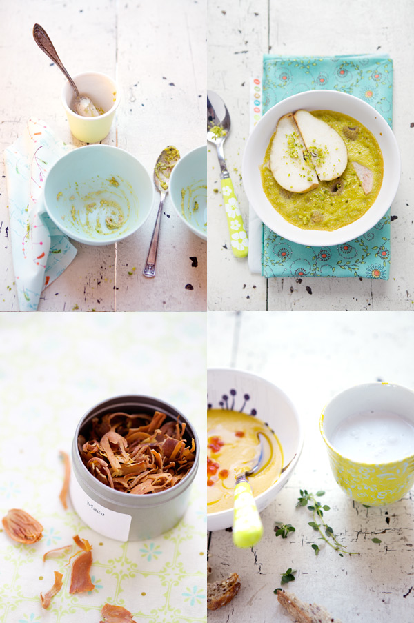 Butternut squash and sweet potato soup with mace