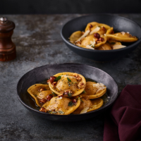 Butternut squash and thyme ravioli