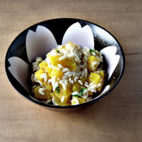 Butternut squash and vanilla risotto